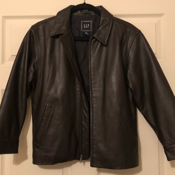 gap kids leather jacket